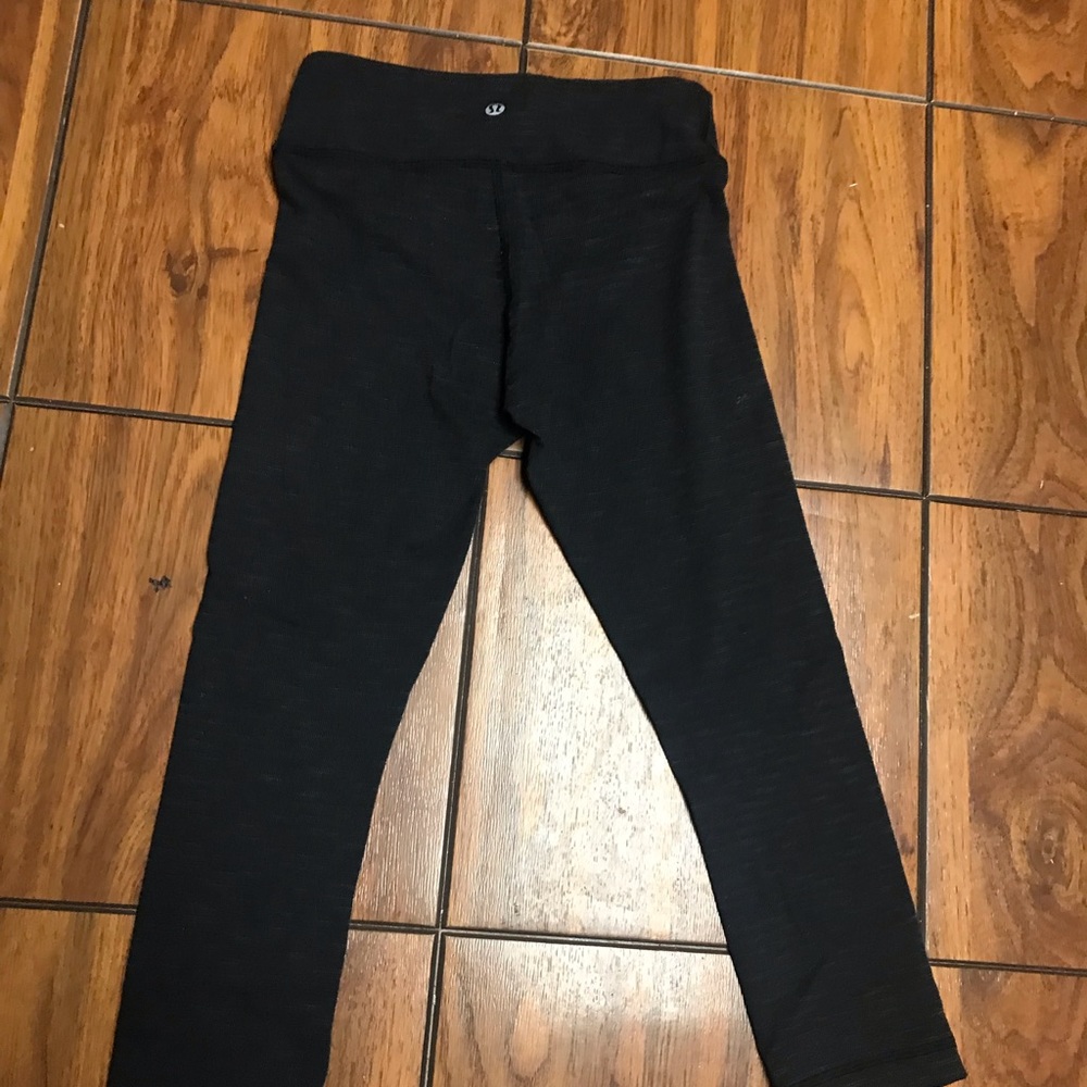 Lululemon Wunder Under Crop Gray - Picture 4 of 12